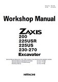 HITACHI ZAXIS 250LCN EXCAVATOR Service Repair Manual