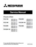 Mitsubishi FGC30K Forklift Trucks Service Repair Manual SN: AF83E-00011-UP