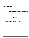 Caterpillar Cat 235B EXCAVATOR (Prefix 1FD) Service Repair Manual (1FD00001 and up)
