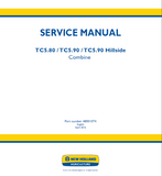 New Holland TC5.80 FPT NEF Tier 4B Combine Harvesters Service Repair Manual