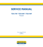 New Holland TD4.90F Tractor Service Repair Manual