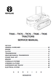 New Holland TK76 Tractor Service Repair Manual
