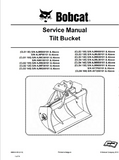 Bobcat CLS3 105 Tilt Bucket Service Repair Manual S/N AJMH00101 And Above