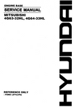 Mitsubishi 4G63-32HL Diesel Engine Service Repair Manual