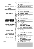 Liebherr A914 Litronic Wheel Excavator Service Repair Manual SN：6001 and up