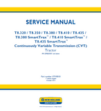 New Holland T8.410 CVT TIER 2 Tractor Service Repair Manual [ZFRE05001 - ]