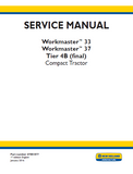 New Holland Workmaster™ 37 Tier 4B (final) Compact Tractor Service Repair Manual