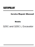 Caterpillar Cat 325C Excavator (Prefix BKW) Service Repair Manual (BKW00001 and up)
