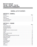 CASE TX170 TELESCOPIC HANDLER Service Repair Manual