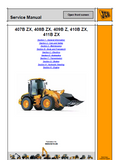 JCB 409B Wheel Loading Shovel Service Repair Manual SN:755000 Onwards