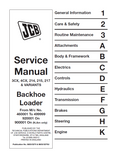 JCB 214 215 217 BACKHOE LOADER Service Repair Manual SN(900001 Onwards)