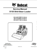 BOBCAT S130 SKID STEER LOADER Service Repair Manual SN：A3KY20001 and Above