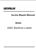 Caterpillar Cat 426C Backhoe Loader (Prefix 1CR) Service Repair Manual (1CR00001-00863)