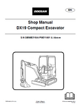 Daewoo Doosan DX19 Compact Excavator Service Repair Manual (S/N DBMB3Y8AVF0E11001 and Above)