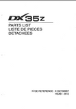 DAEWOO DOOSAN DX35Z EXCAVATOR Parts Catalogue Manual