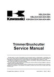 Kawasaki KBL23A Trimmer / Brushcutter Service Repair Manual