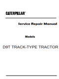 Caterpillar Cat D9T TRACK-TYPE TRACTOR (Prefix TWG) Service Repair Manual (TWG00001 and up)