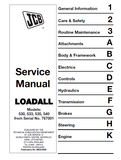 JCB 530FS Plus Telescopic Handler Service Repair Manual SN: From 767001
