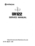 Hitachi UH122 Hydraulic Excavator Service Repair Manual