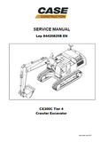 CASE CX300C Tier 4 Crawler Excavator Service Repair Manual