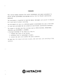 Hitachi UH261 Hydraulic Excavator Service Repair Manual
