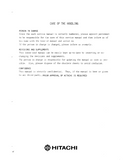 Hitachi UH501 Hydraulic Excavator Service Repair Manual