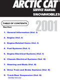2001 Arctic Cat Mountain Cat 600 EFI LE SNOWMOBILE Service Repair Manual