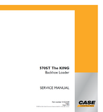 CASE 570ST The KING Backhoe Loader Service Repair Manual