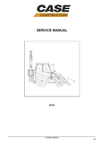 CASE 570T Backhoe Loader Service Repair Manual