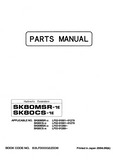Kobelco SK80CS-1E Crawler Excavator Parts Catalogue Manual SN: LF02-01001 to 01279