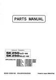Kobelco SK250-6E Hydraulic Excavator Parts Catalogue Manual SN: LQ09-04801 to 04914