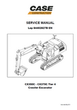 CASE CX370C Tier 4 Crawler Excavator Service Repair Manual