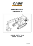 CASE CX350C Tier 4 Crawler Excavator Service Repair Manual
