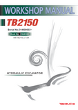 Takeuchi TB2150 Hydraulic Excavator Service Repair Workshop Manual (Serial No.514600003 and up)