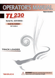 Takeuchi TL230 Track Loader Operator manual (Serial No. 223100002 and up)
