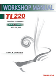 Takeuchi TL220 Track Loader Service Repair Workshop Manual (Serial No. 222000001 and up)