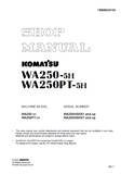 Komatsu WA250-5H Wheel Loader Service Repair Manual SN：WA250H50051 and up