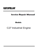 Caterpillar Cat C27 Industrial Engine (Prefix AT4) Service Repair Manual (AT400001 and up)