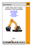 JCB JS370 (Tier 4i Isuzu Engine) Tracked Excavators Service Repair Manual From: 2409001 To: 2409500