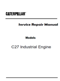 Caterpillar Cat C27 Industrial Engine (Prefix JFJ) Service Repair Manual (JFJ00001 and up)