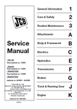 JCB JS500 Tracked Excavator Service Repair Manual SN:714550 Onwards