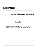 Caterpillar Cat 436C BACKHOE LOADER (Prefix 2BR) Service Repair Manual (2BR00911 and up)