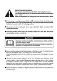 Takeuchi TB175 Hydraulic Excavator Operator manual Serial No. 17530314 and up