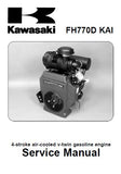 Kawasaki FH770D KAI 4-Stroke Air-Cooled V-Twin Gasoline Engine Service Repair Manual