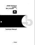 JOHN DEERE JD500A LOADER BACKHOE Service Repair Manual
