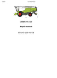CLAAS LEXION 670 NA Combine - Type C44 Service Repair Manual - Serial Number C4400011 and up