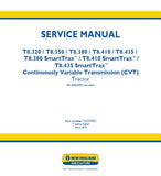 New Holland T8.380 SmartTrax™ CVT TIER 2 Tractor Service Repair Manual [ZJRE04001 - ]
