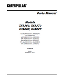 Caterpillar Cat TH336C Telehandler Parts Catalogue Manual
