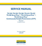 New Holland T8.320 696110729 CVT TIER 2 Tractor Service Repair Manual [ZERE08100 - ]