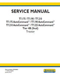 New Holland T7.225 AutoCommand™ Tier 4B (final) Tractor Service Repair Manual